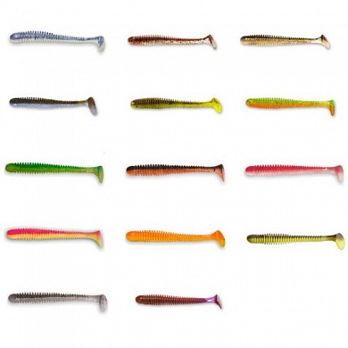 Виброхвост Crazy Fish Vibro worm 3.4" 13-85