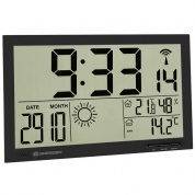 Метеостанция (настенные часы) Bresser MyTime Jumbo LCD черный