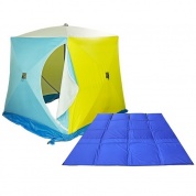 Комплект палатка зимняя Стэк Куб 2 трехслойная и пол