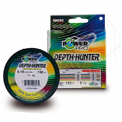 Плетеная леска Power Pro Depth Hunter Multicolor